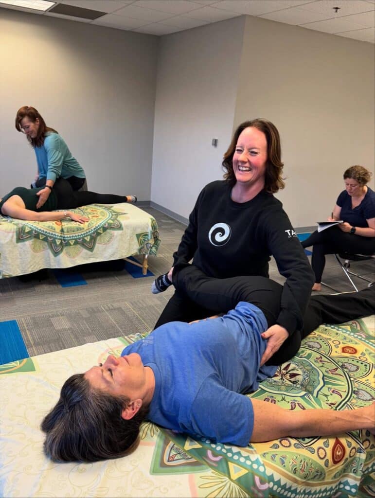 Thai Massage for the Table session at Harmony Healing